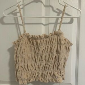 H&M Beige Textured Camisole